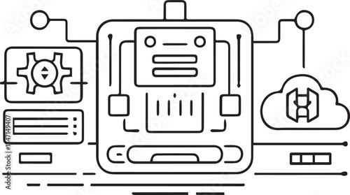 Modern Technology Icon Set