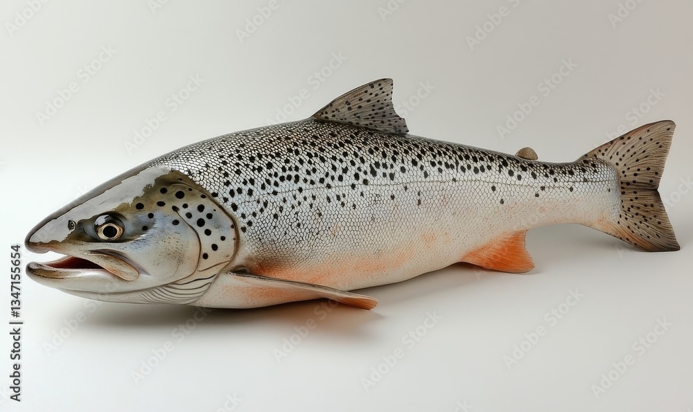 Obraz premium trout on a white background
