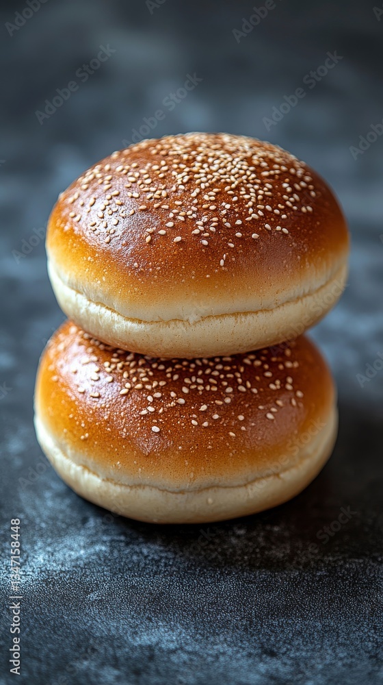 Top-Down View of Professionally Made Modern Artisan Bread Top-Down View of Professionally Made Modern Artisan Bread