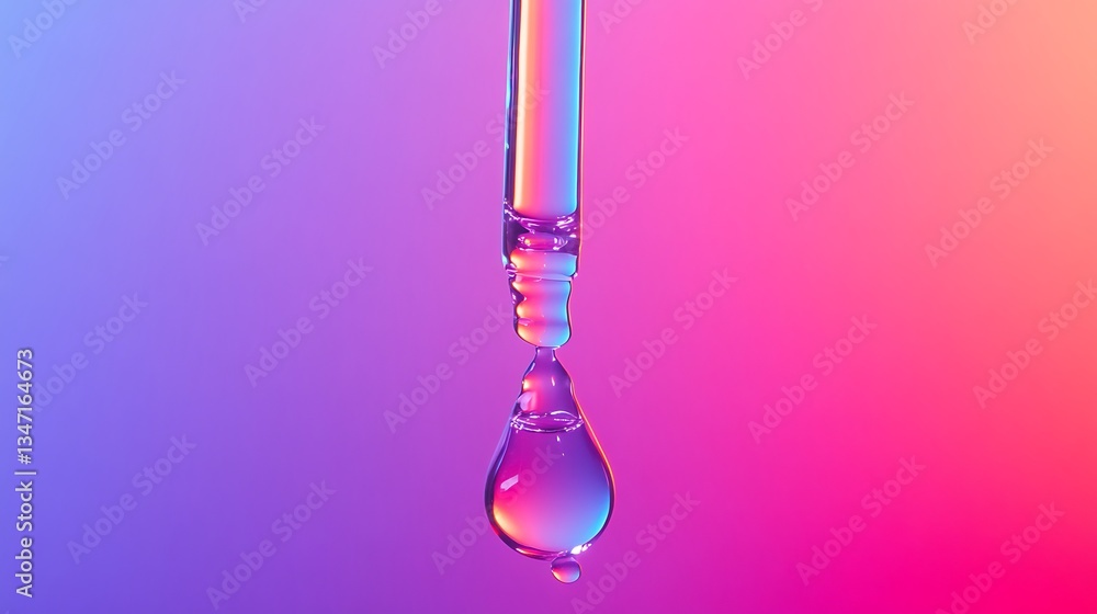 Abstract drop of liquid against gradient background Abstract drop of liquid against gradient background