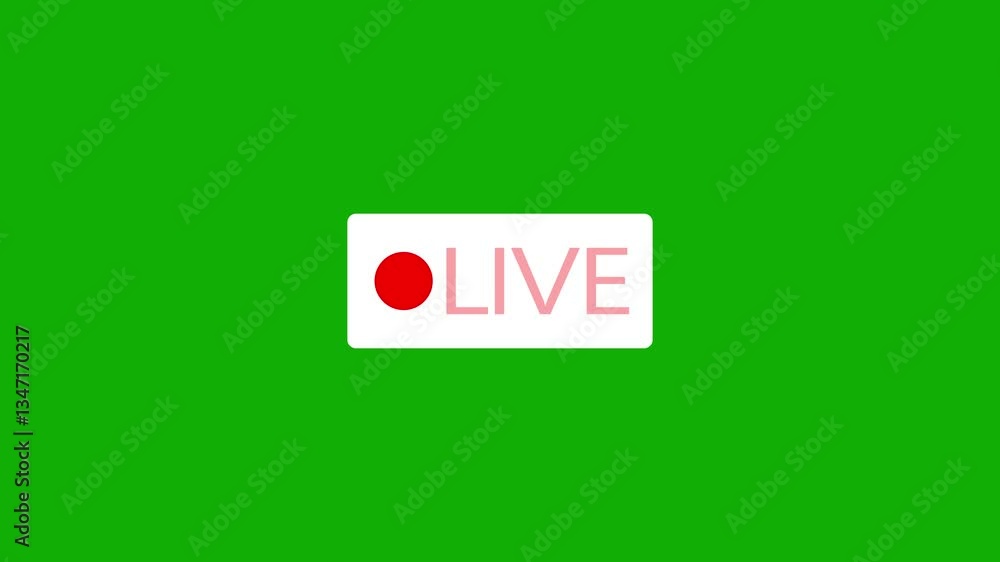 simple live streaming icon animation with transparent background, Animated red button live streaming broadcast. simple live streaming icon animation with transparent background, Animated red button live streaming broadcast.