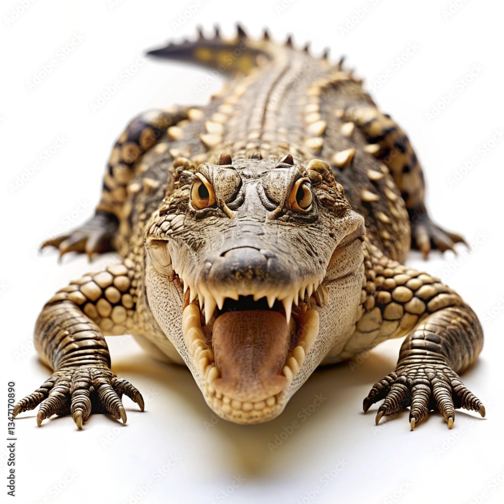Fototapeta premium crocodile isolated on white