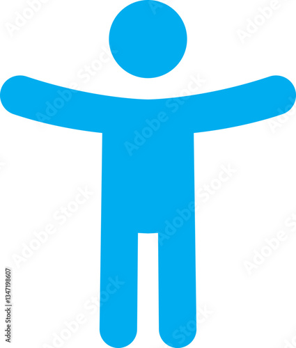 Accessibility icon. Simple accessibility vector illustration. Universal access symbol isolated on transparent background. Blind disability people or visually impaired access the web button.
