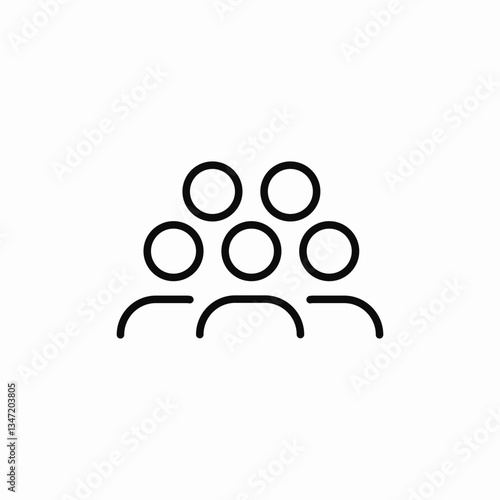 group team icon sign vector