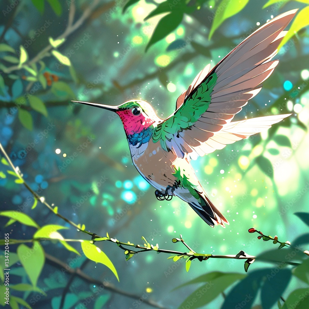 Fototapeta premium Low angle view of bird perching on branch