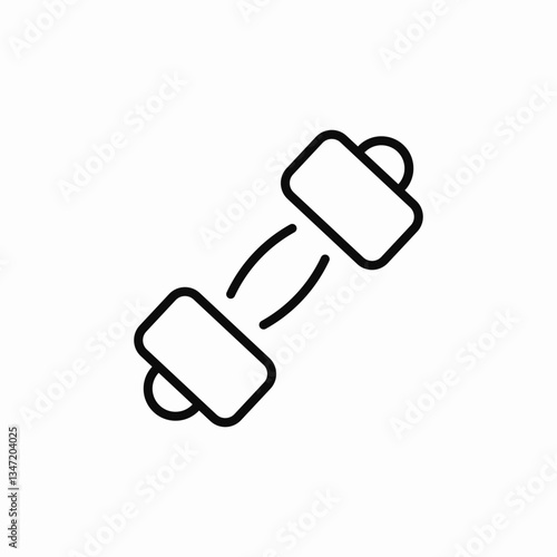 gym dumbells icon sign vector