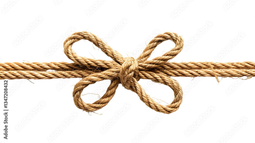 rope with a bow isolated on transparent background, detailed photo, png rope with a bow isolated on transparent background, detailed photo, png