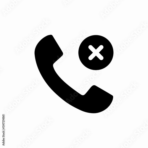 call delete icon sign vector