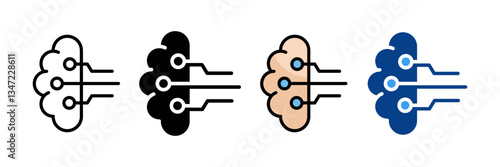 Cloud  Icon Set Multiple Style Collection