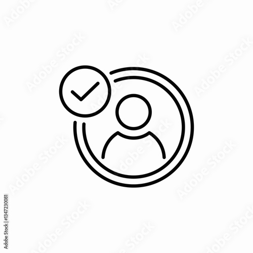 account feature completed icon sign vector