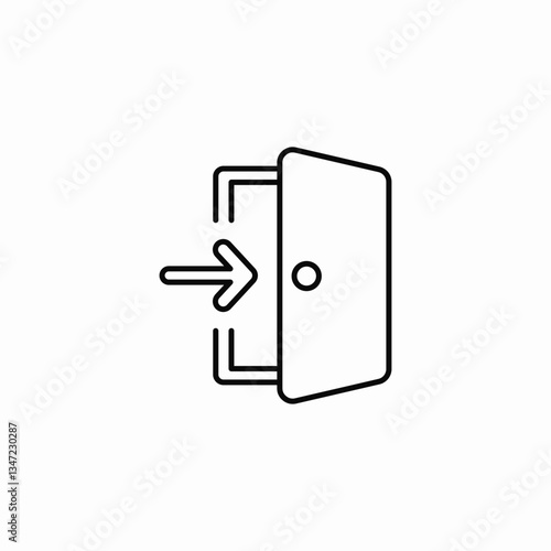account log in icon sign vector