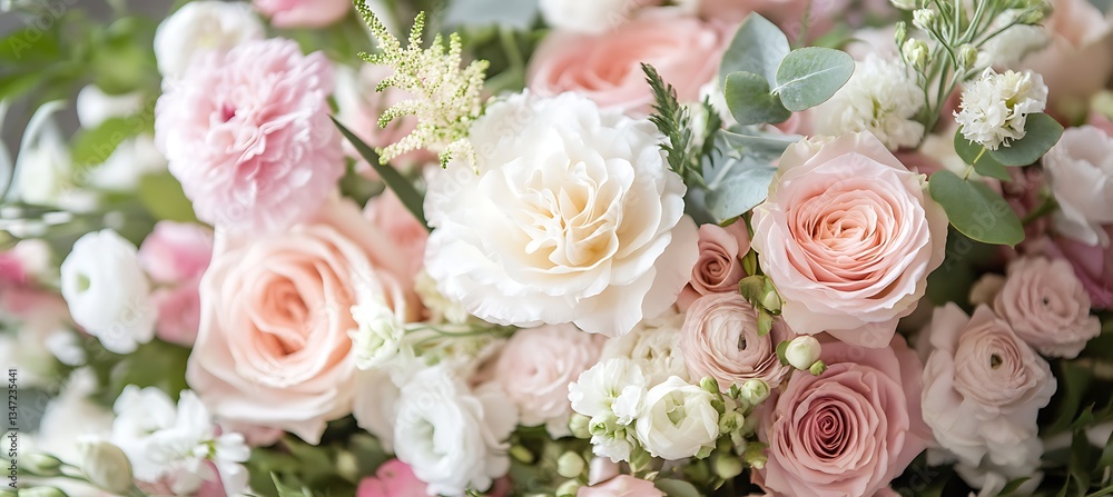 A stylish wedding planning website banner with elegant floral designs and space for a name A stylish wedding planning website banner with elegant floral designs and space for a name