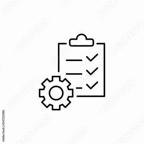 task settings icon sign vector