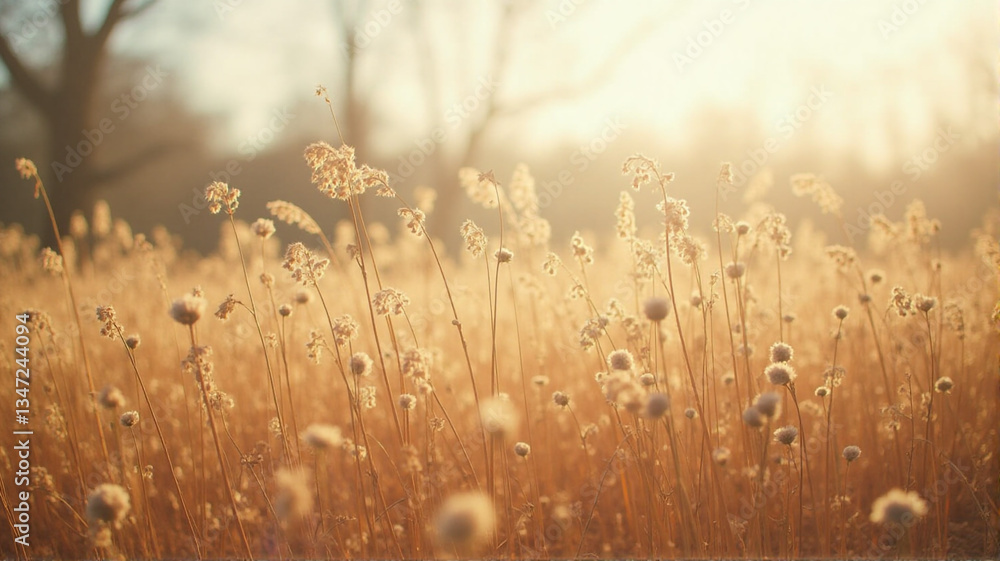 Obraz premium morning dew on the grass