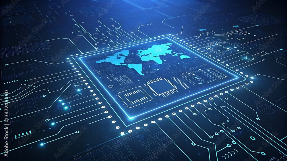 Fototapeta premium electronic circuit board