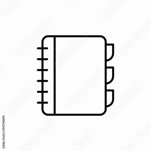 agenda book icon sign vector