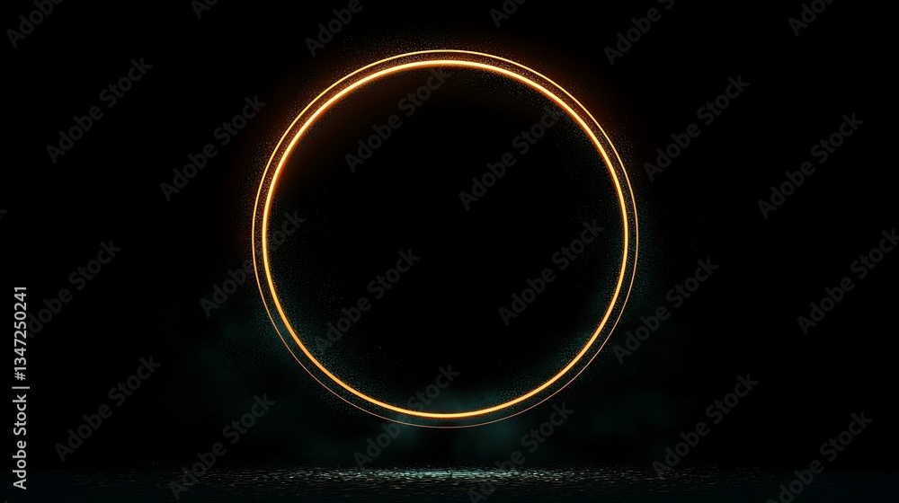 Golden circle glow Golden circle glow