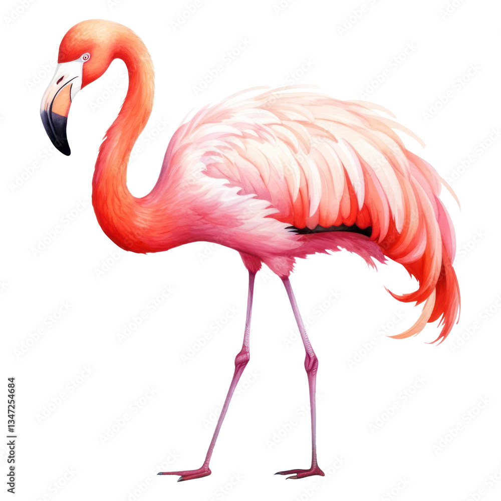 Fototapeta premium PNG Animal flamingo cartoon bird.