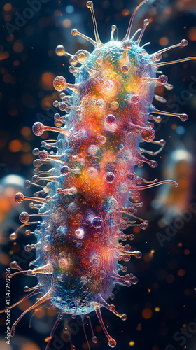 Close-Up of a Bacterium