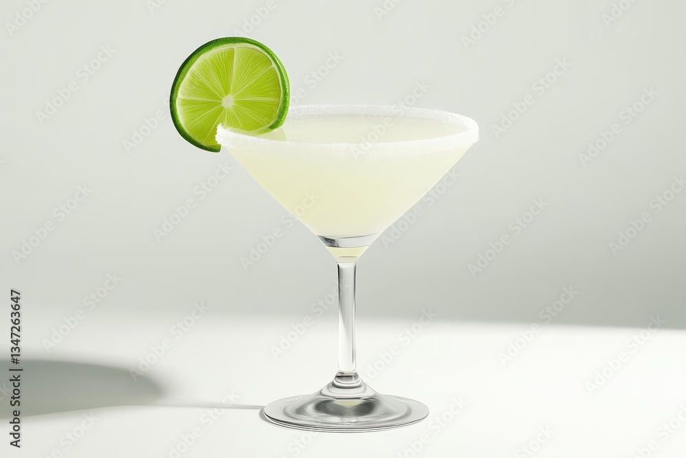 Refreshing cocktail in martini glass Refreshing cocktail in martini glass