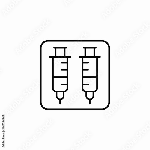 medical injections icon sign vector