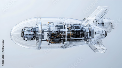 Transparent Rocket Bomb Internal Structure Design