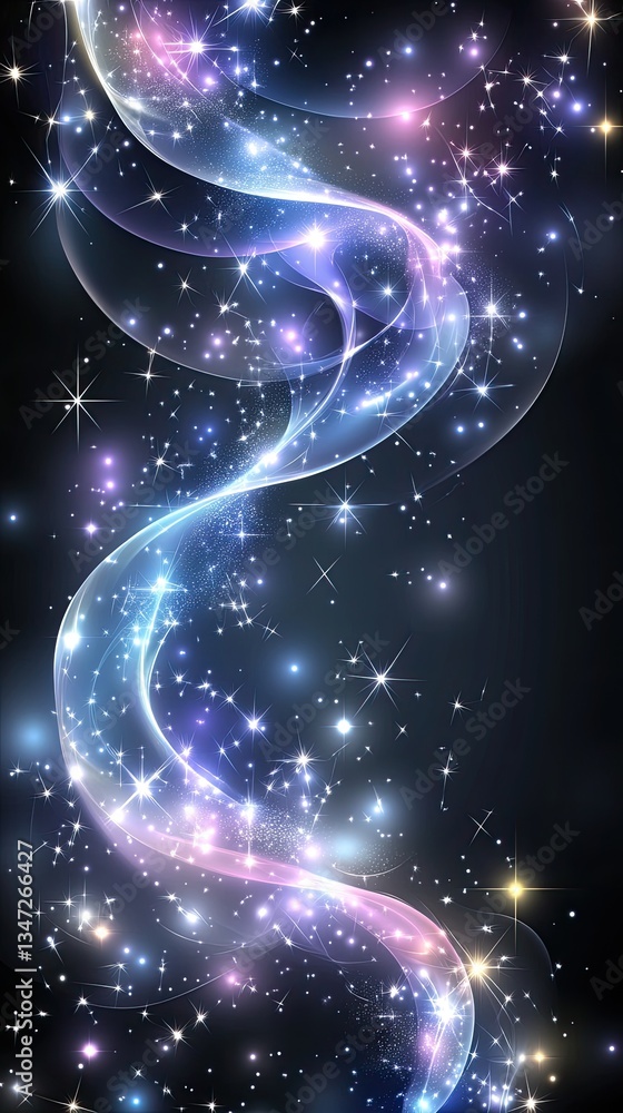 A vibrant curved light trail in blue and purple glows against a black backdrop, showcasing a mesmerizing 3D visual effect A vibrant curved light trail in blue and purple glows against a black backdrop, showcasing a mesmerizing 3D visual effect