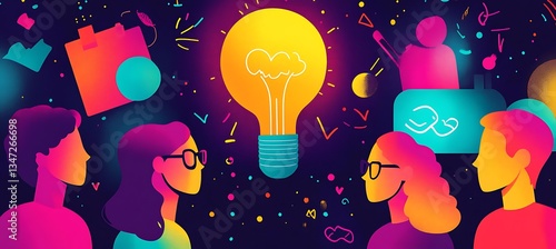 A vibrant online course banner with dynamic visuals and a clear call-to-action