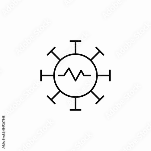 virus life icon sign vector
