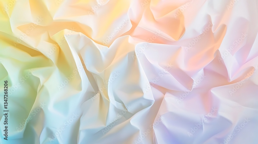 Obraz premium Abstract pastel colored fabric folds