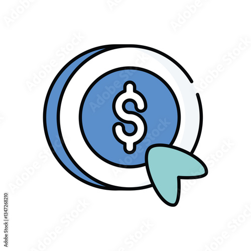 PPC vector icon stock illustration