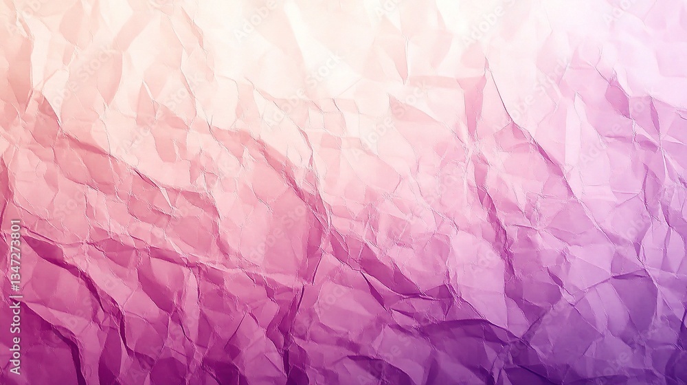 Fototapeta premium Crumpled Halftone Paper Texture with Transparent Gradient Effect