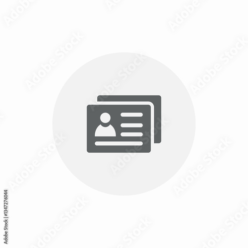 account detail section icon sign vector
