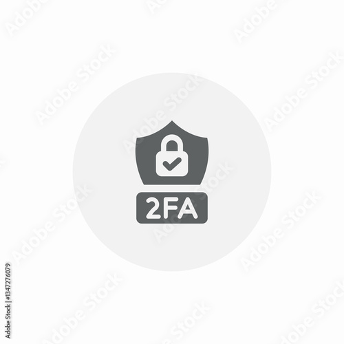 2fa security method icon sign vector