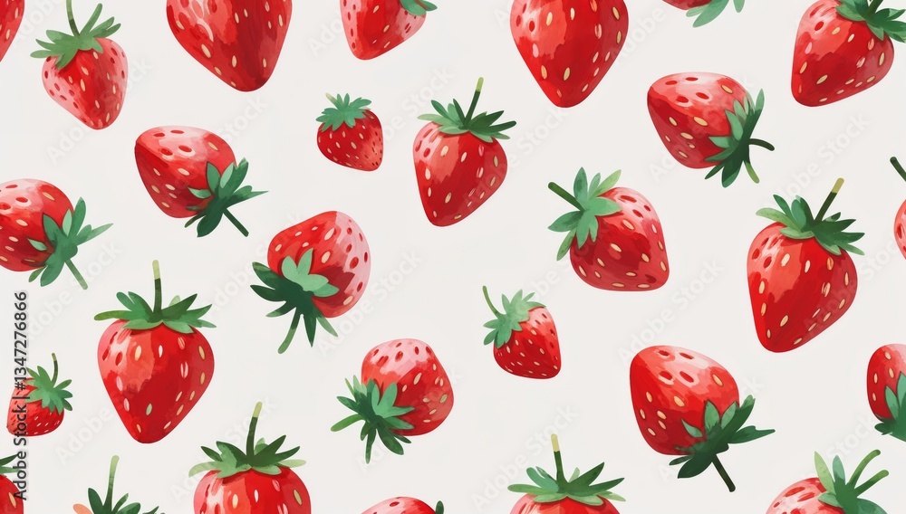 SEAMLESS STRAWBERRY BACKGROUND ARTWORK MADE WITH AI SEAMLESS STRAWBERRY BACKGROUND ARTWORK MADE WITH AI