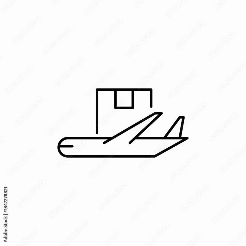 flight delivery icon sign vector flight delivery icon sign vector
