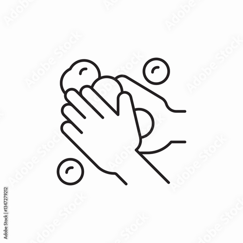hand wash icon sign vector