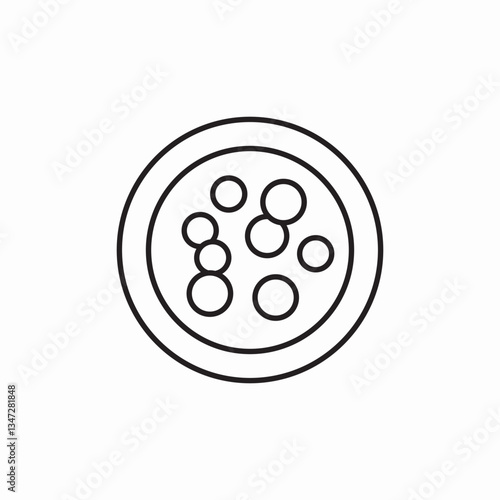 petri dish icon sign vector