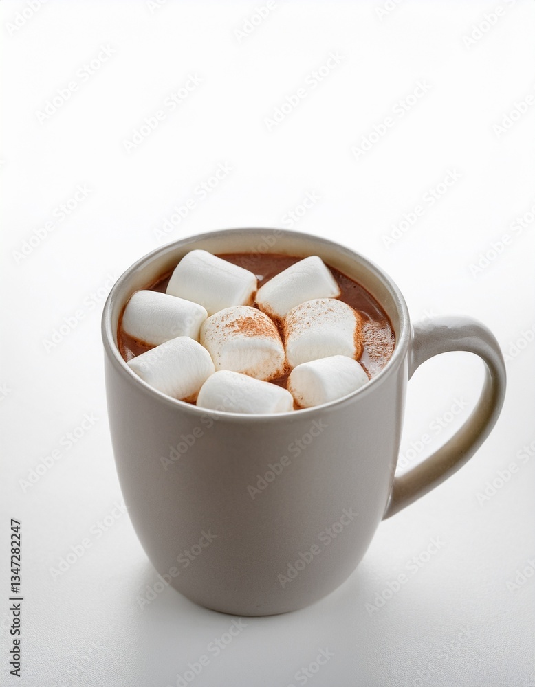 Warm cocoa with marshmallows Warm cocoa with marshmallows