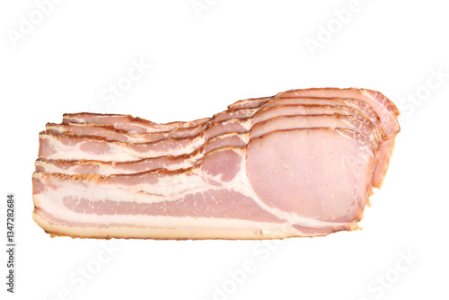isolated english bacon rasher