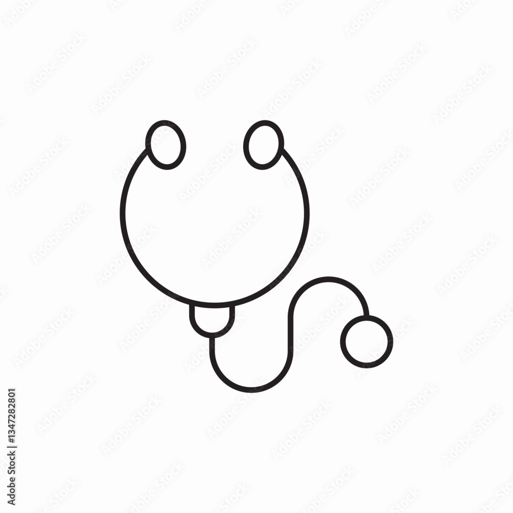 stethoscope tool icon sign vector stethoscope tool icon sign vector