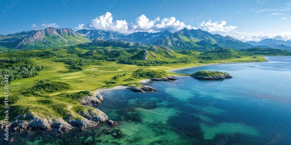 Obraz premium Alaska landscape banner