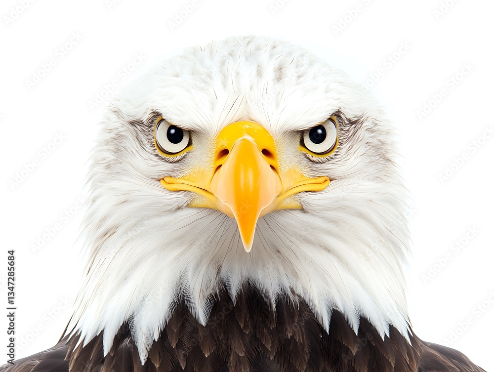 Powerful Bald Eagle Close-Up. Powerful Bald Eagle Close-Up.