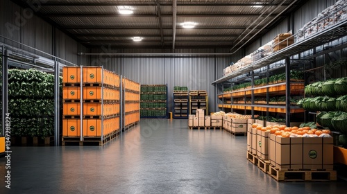 Effective vegetable storage solutions in a cold storage facility. 