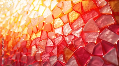 Golden-hour light enhances the warm tones of stained glass, creating an elegant, dreamy atmosphere