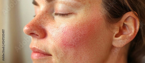 Caucasian woman's transformed appearance post-treatment.