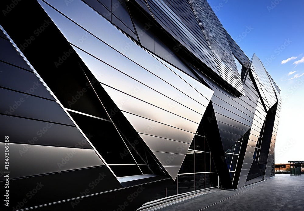 Fototapeta premium A striking example of futuristic construction techniques.