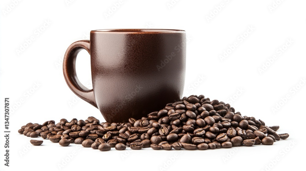 Coffee Beans and Mug Still Life Simple Studio Product Photography Coffee Beans and Mug Still Life Simple Studio Product Photography