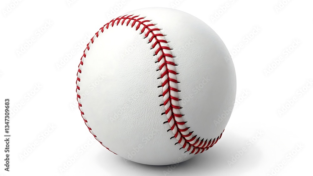 High-Quality Close-Up Image of a Classic Baseball Perfect for Sports Themes and Designs High-Quality Close-Up Image of a Classic Baseball Perfect for Sports Themes and Designs