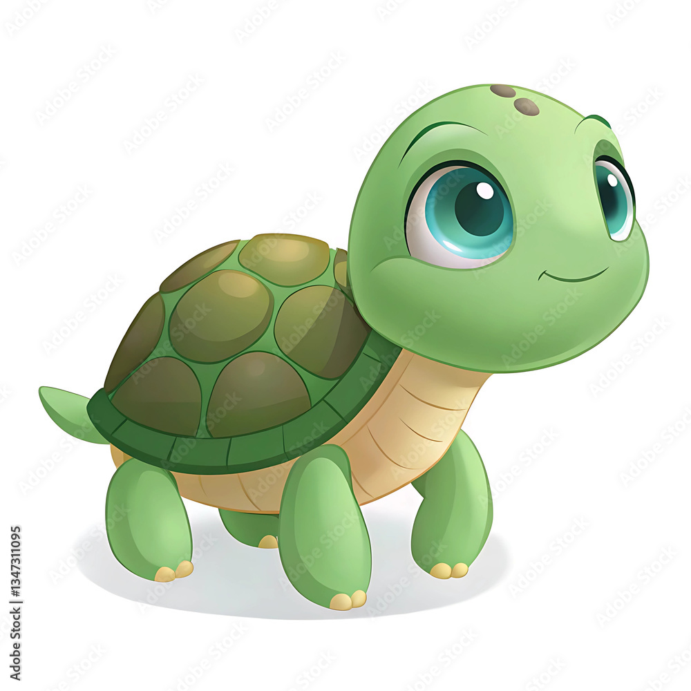 Fototapeta premium funny turtle cartoon